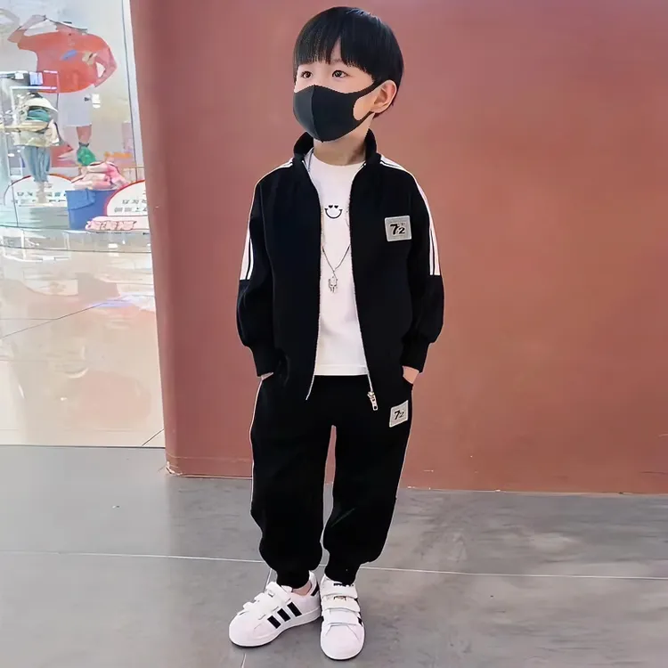 儿童外套套装童装夹克棒球服男童休闲春款运动洋气时尚中小童韩版