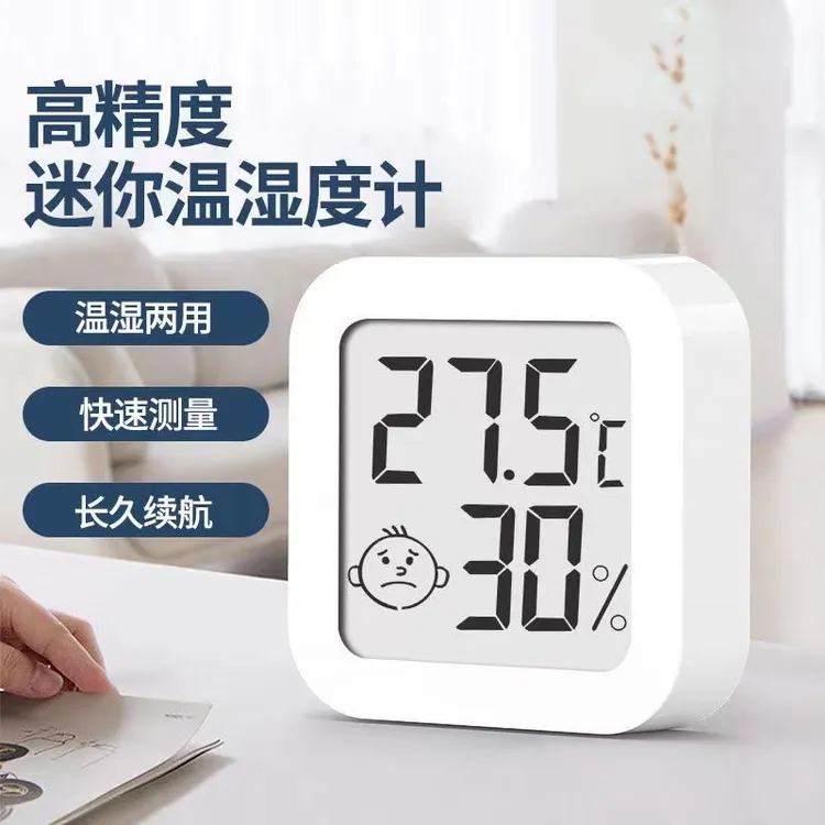 电子室内温度计家用温湿度计精准干湿一体冰箱车载高精度墙上客厅