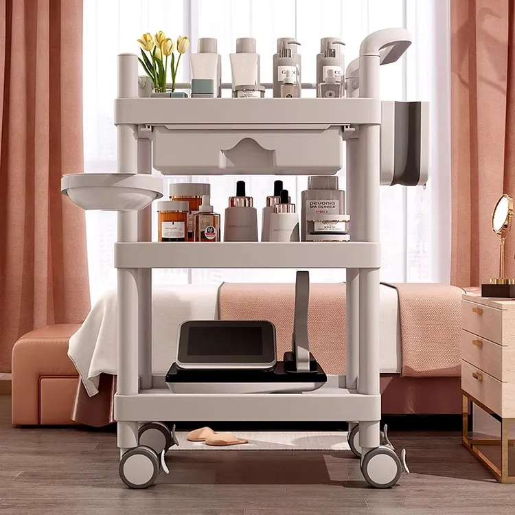 美容车美容院专用手推工具车美容小气泡仪器治疗车小推车置物架子