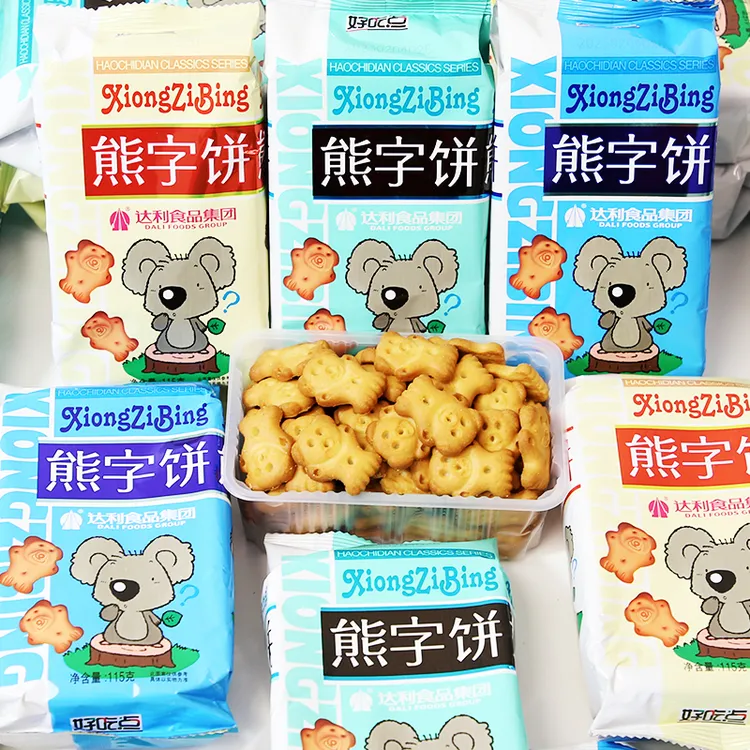 好吃点熊字饼小熊饼干115g达利园小包装儿童休闲零食品小朋友分享