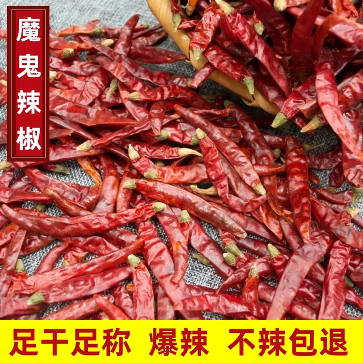 干辣椒 超辣干辣椒角 魔鬼辣椒变态辣特辣100g/1斤香辣不辣包退