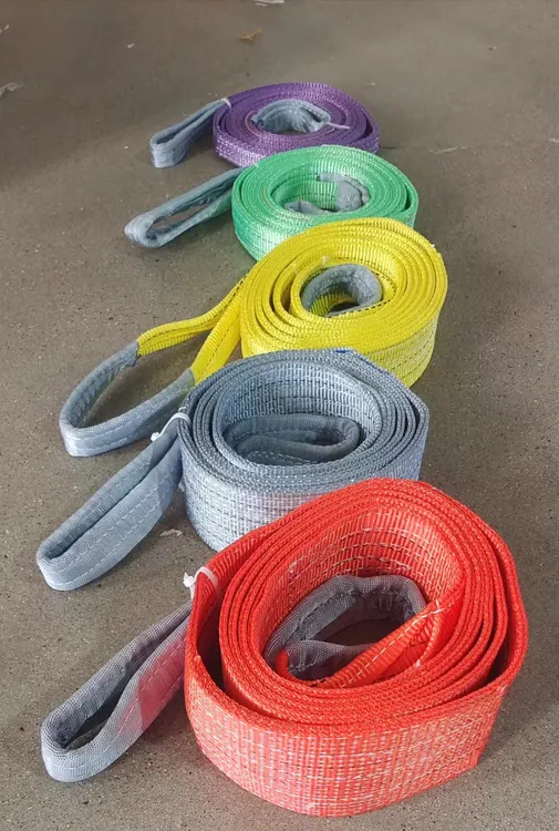 国标尺寸彩色扁平吊装带四倍拉力1吨2吨3吨5吨10吨源头工厂五金