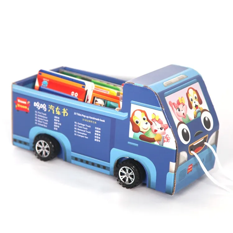 呜呜汽车书10册双语宝宝儿童英语启蒙认知支持小怪兽小蝌蚪点读笔