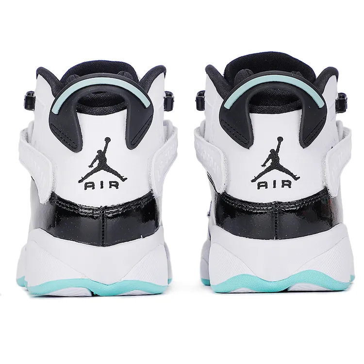 Nike/耐克正品 JORDAN 6 RINGS 六冠王BG黑白篮球鞋 323419-115