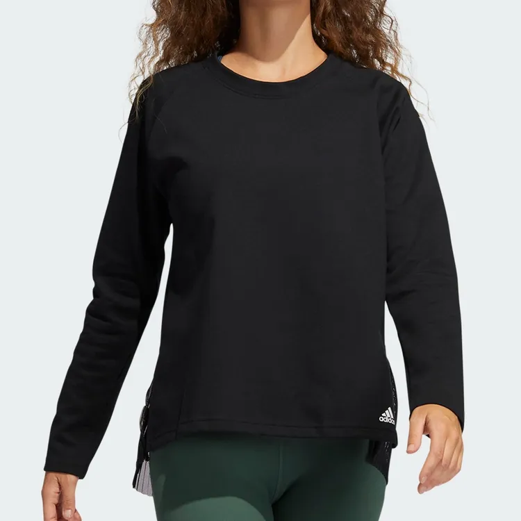 Adidas/阿迪达斯正品女款运动休闲跑步健身瑜伽透气套头衫GP4688