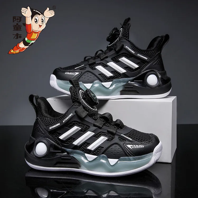 阿童木2025春秋新款儿童鞋子中大童运动鞋男童透气网面防滑跑步鞋