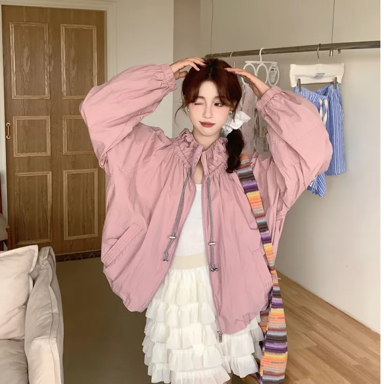 2024秋季韩系机能风设计感小众上衣外套薄款潮酷韩版短款长袖ins