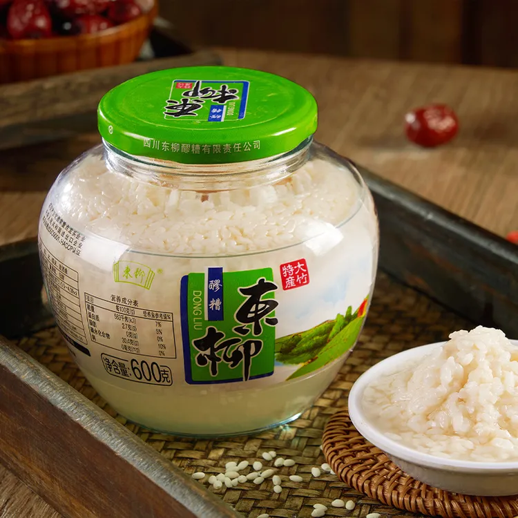 东柳醪糟600g*2瓶 四川大竹特产米酒月子即食香甜糯米酒酒酿