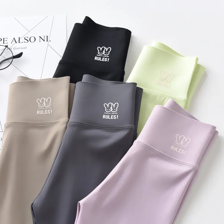 2025春秋新款女童芭比裤儿童弹力打底裤秋季高腰紧身百搭薄款长裤