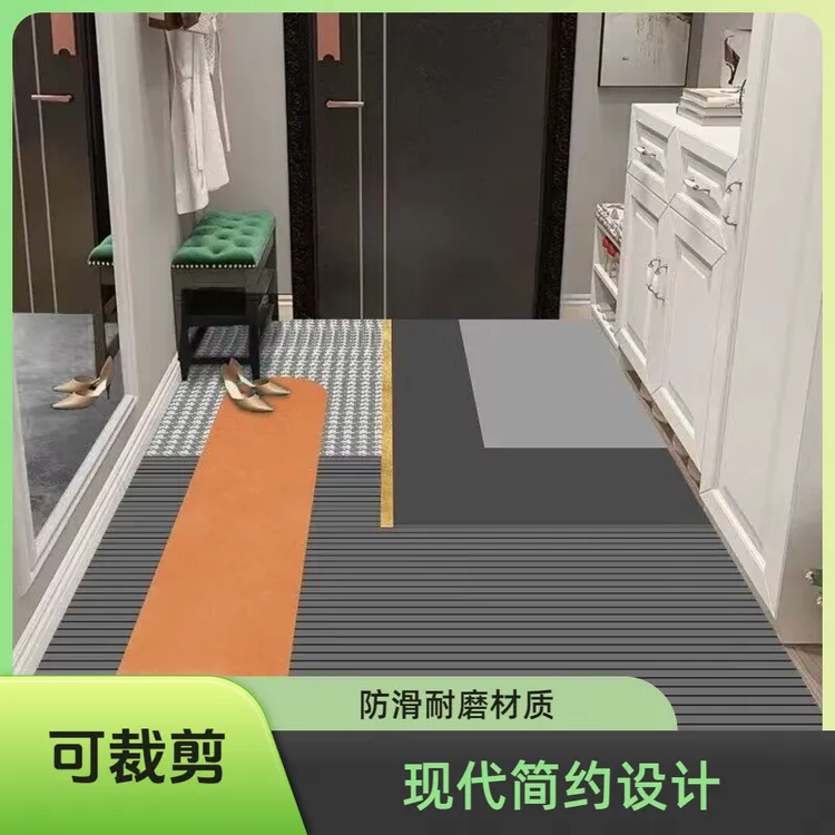 硅藻泥轻奢入户门玄关防滑地垫耐脏可裁剪门垫卫生间吸水脚垫吸油