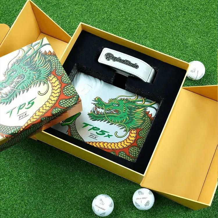 Taylormade礼盒高尔夫球+腰带泰勒梅TP5 TP5x龙年五层球