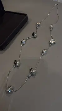 “流星降落”气质轻奢时尚小众ins项链百搭简约个性银色