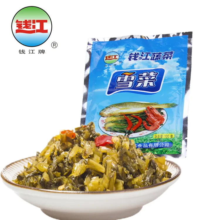 钱江雪菜120克雪里蕻酸菜早餐下饭拌面雪菜小菜泡菜腌咸菜