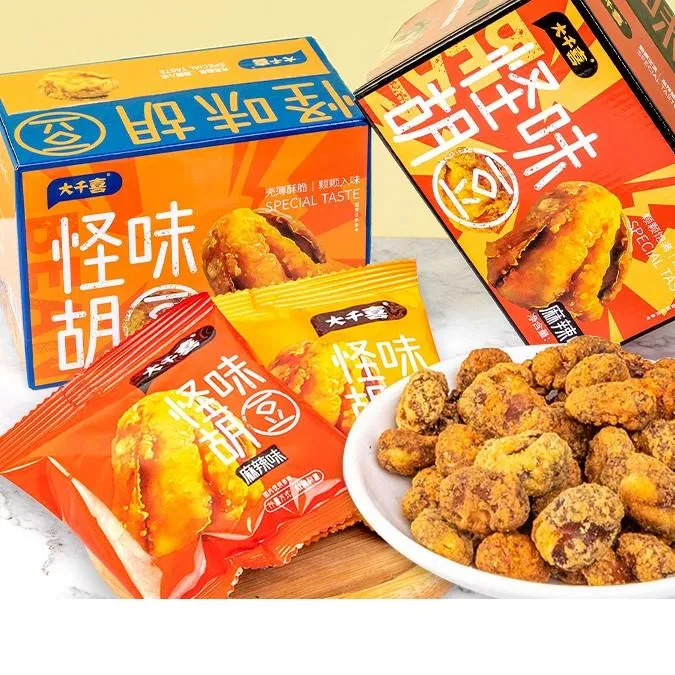 大千喜怪味胡豆零食特产蚕豆坚果炒货休闲食网红独立小包食品0g笋