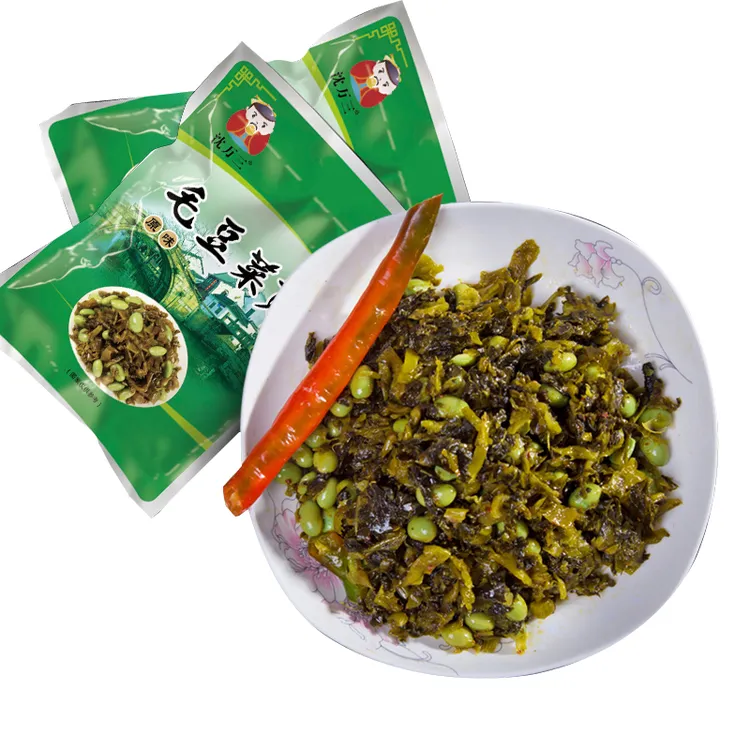 【解腻下饭】沈万三毛豆菜苋即食小菜下酒菜咸鲜特产咸菜60g*5袋