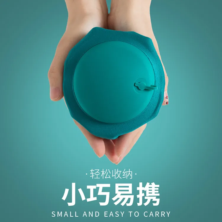 充气u型枕按压式充气护颈枕坐火车飞机专用枕可折叠便携旅行u型枕