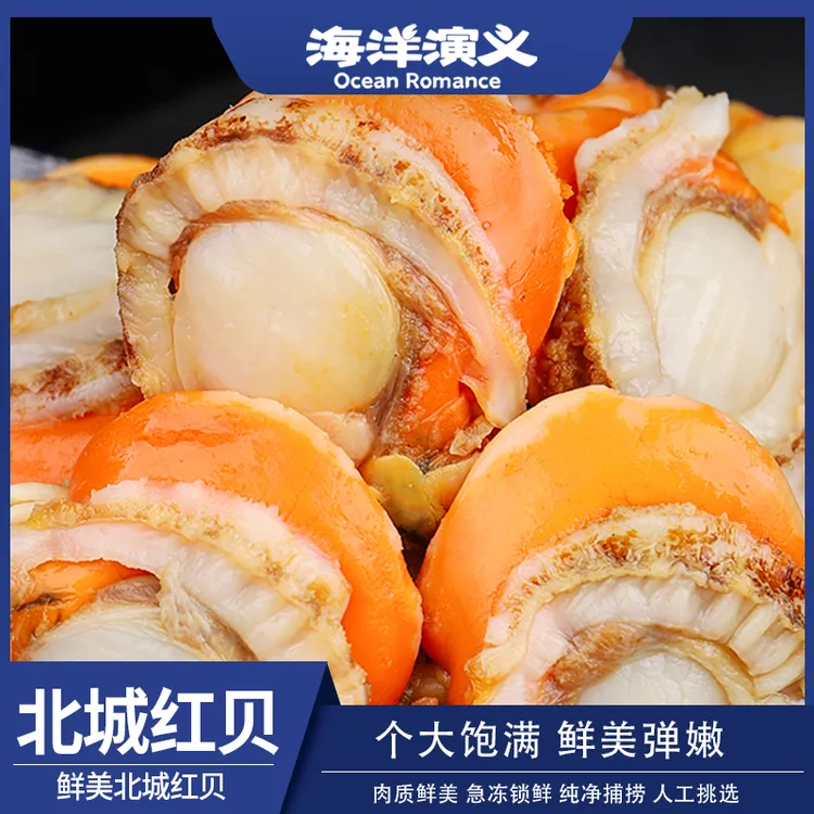 【精选】海洋演义 20/40扇贝肉 200g/包*8包 Q