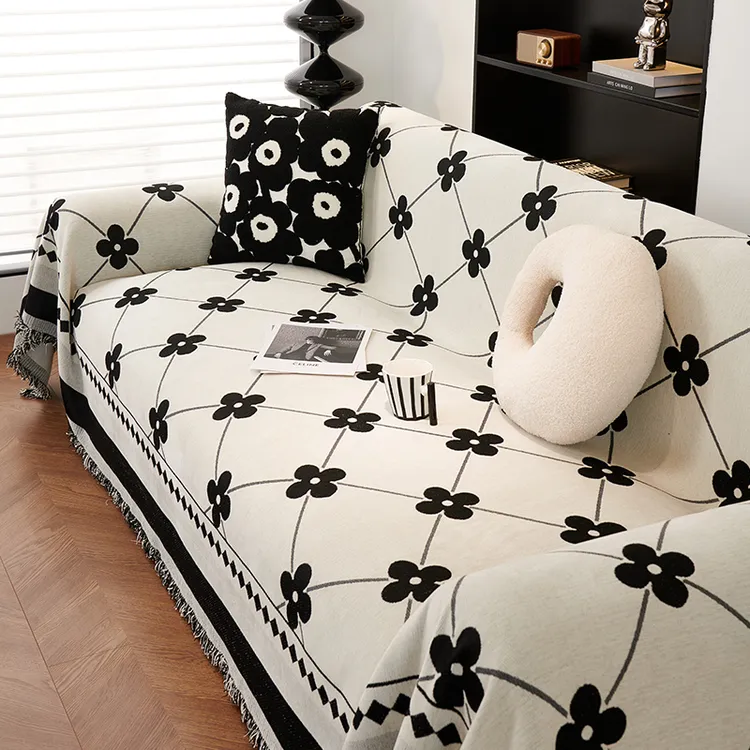 薇宜高级感沙发盖布雪尼尔防猫抓防尘沙发巾沙发套沙发巾简约全盖