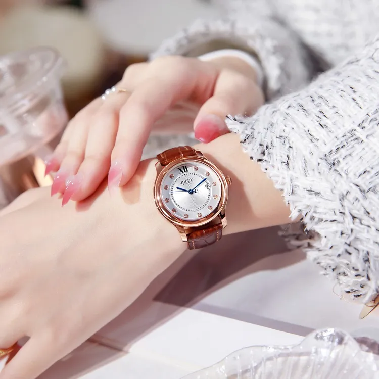 【全国联保】聚利时手表女高颜值2025年新款日历女款小众网红腕表