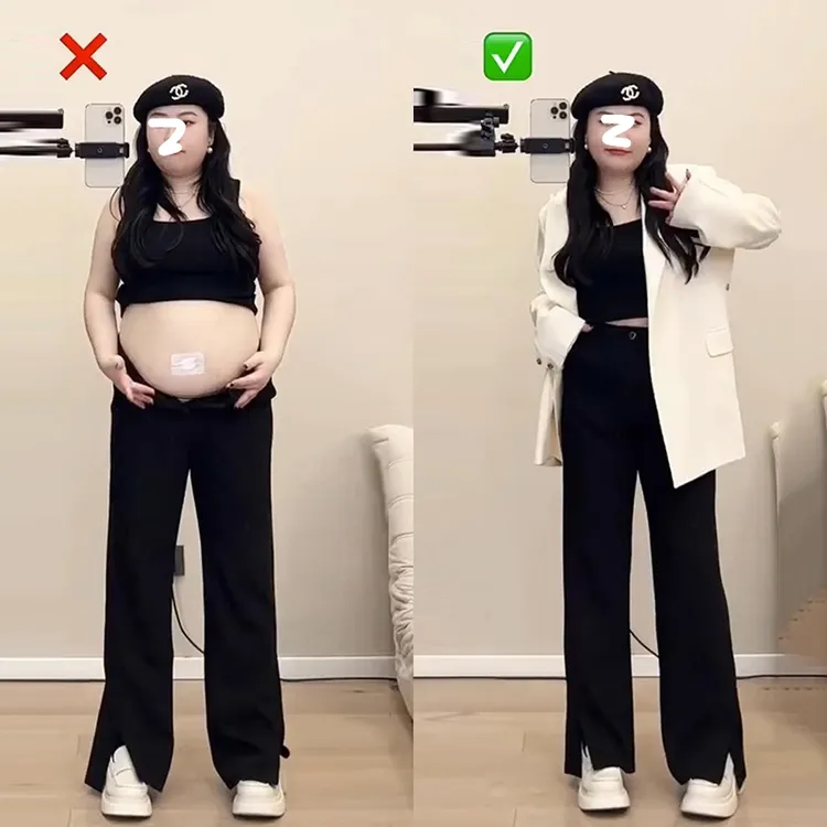 开叉西装裤女高腰显瘦微喇裤胖mm梨形身材裤子大码加绒加厚休闲裤
