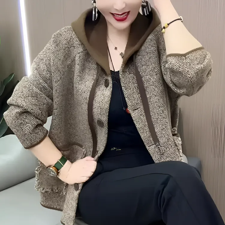 高档气质中年妈妈高级毛衣外套2025冬季新款休闲百搭宽松潮流女装