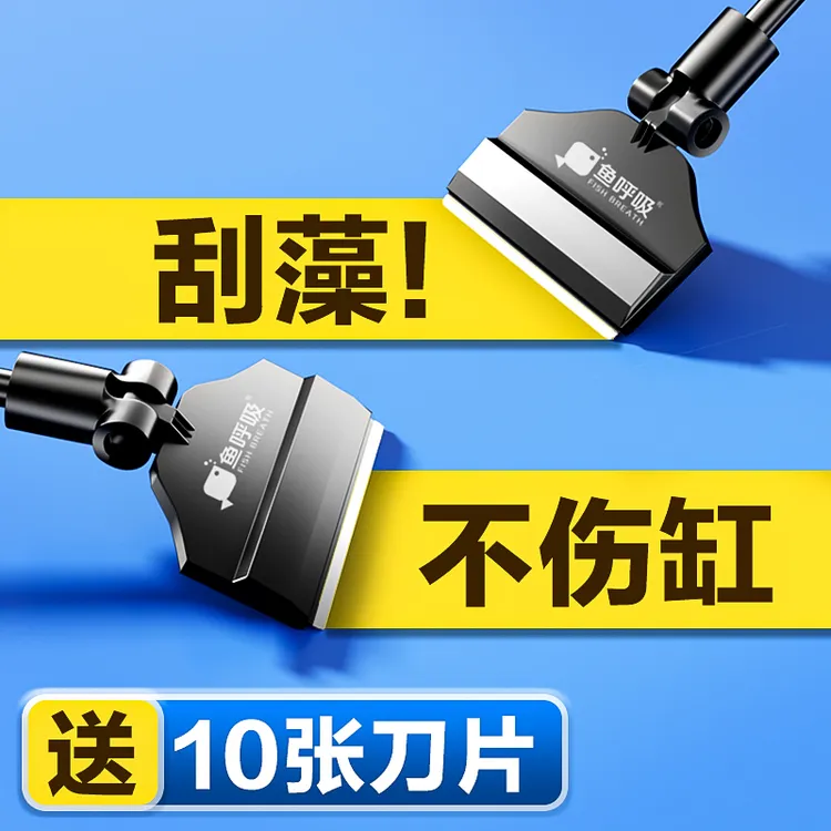 除藻刮藻刀不伤缸清理内壁清洁工具擦玻璃无死角鱼缸清洗神器刷子