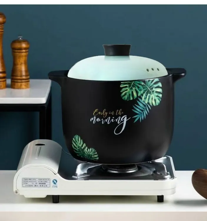 7.5升芭蕉叶炖锅卤肉煲汤煲粥耐高温家用加厚燃气灶明火陶瓷砂锅