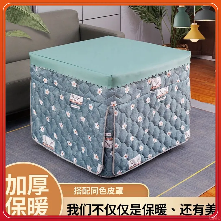 折叠桌烤火桌子家用冬天取暖桌不锈钢简易多功能烤火架正方形餐桌