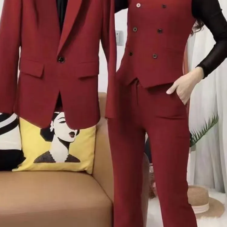 7788款上衣裤子版套装网红气质时尚女装网红百搭韩版西装女士修身