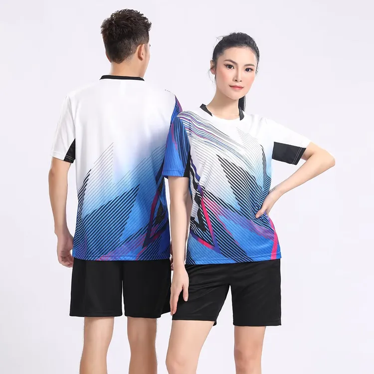夏季短袖羽毛球衣服裤子羽毛球上衣速干全身定做羽毛球服男套装