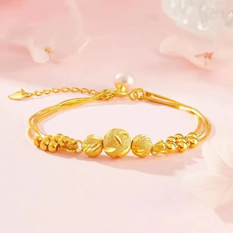 铜合金手链 三生三世转运珠手链轻奢小众设计节日礼物精致百搭