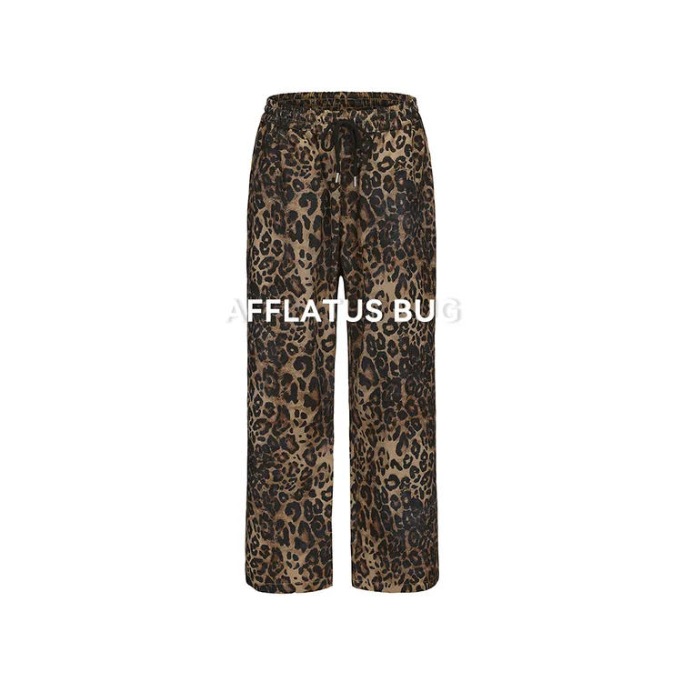 AFFLATUS BUG灵感漏洞遛弯豹纹裤！美式复古直筒百搭设计休闲裤
