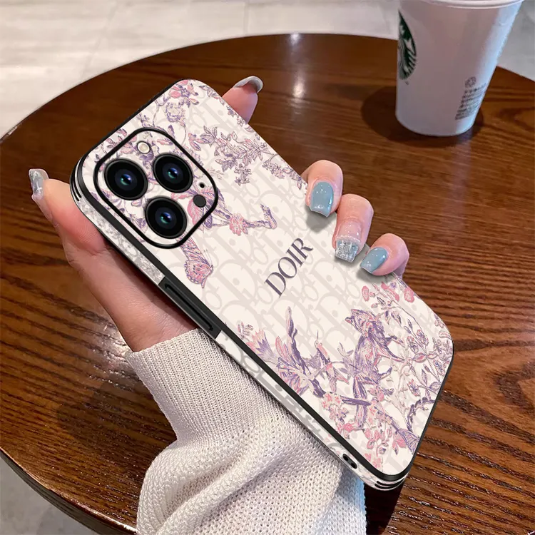 适用苹果16pro手机壳皮纹潮牌狐狸iphone15promax女款14pro防摔壳
