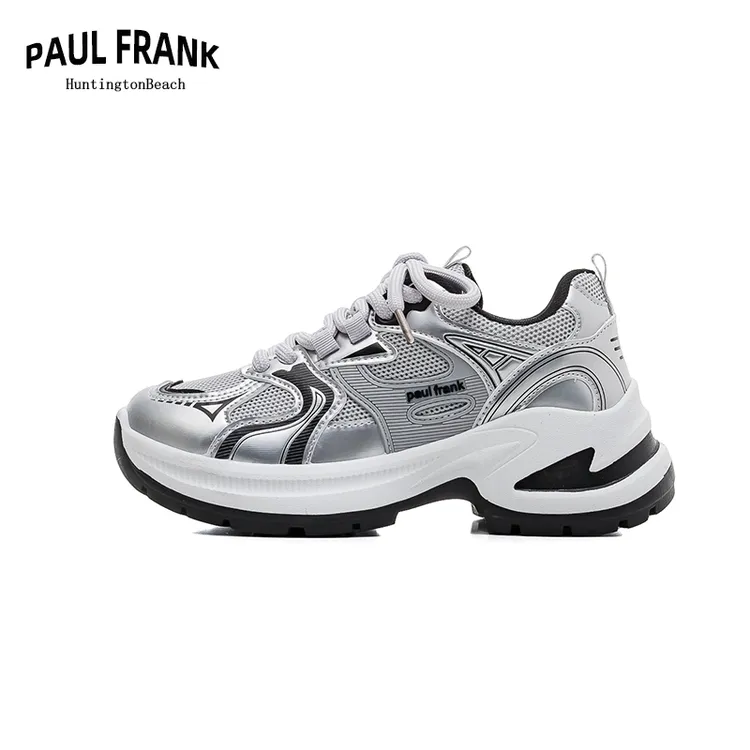 大嘴猴女鞋运动鞋女新款2024秋季高级感老爹鞋通勤网面透气休闲鞋