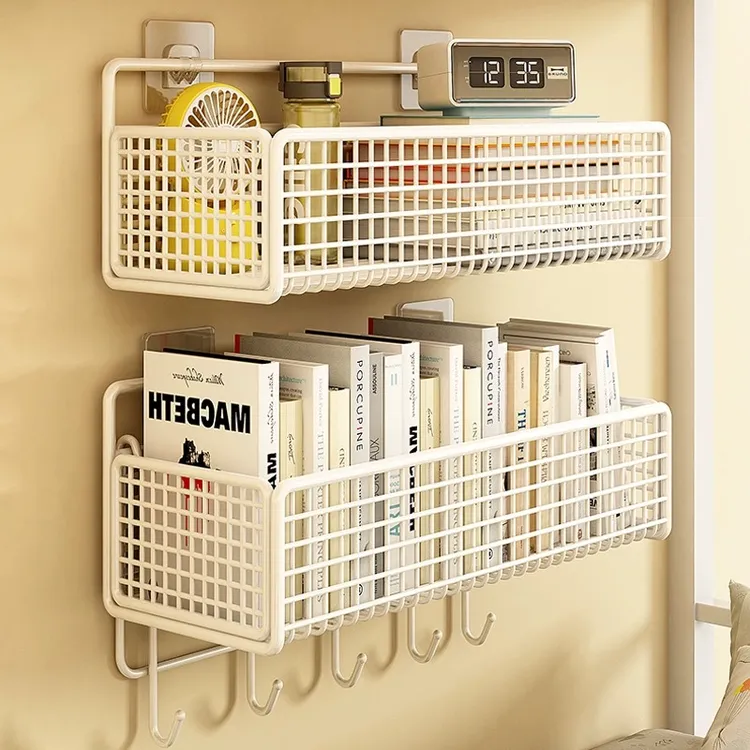 墙上置物架床上宿舍好物床头边挂篮学生寝室上铺储物收纳架免打孔