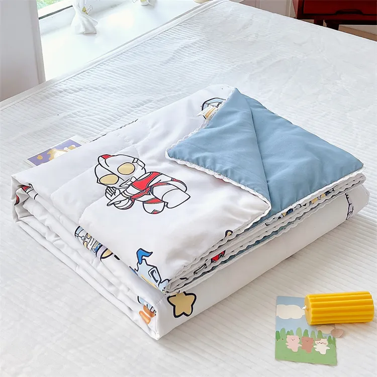奥特曼夏凉被儿童空调被幼儿园夏被午睡被子夏天卡通薄款可机洗