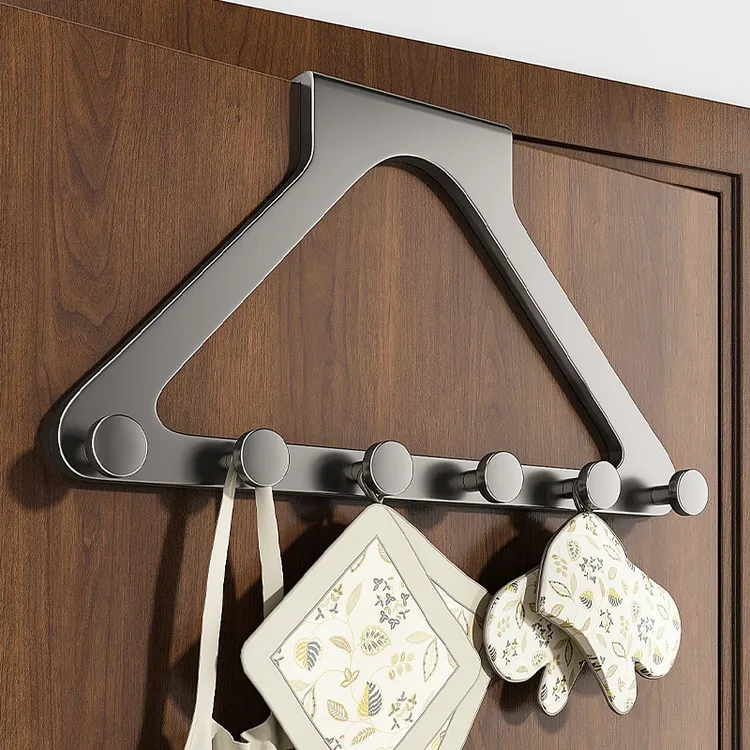 门后挂钩衣服挂架卧室挂衣架壁挂墙上免打孔强力浴室置物收纳神器