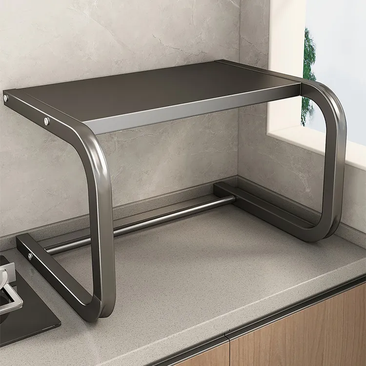 优勤微波炉置物架厨房多功能烤箱架子家用多层台面收纳架桌上支架