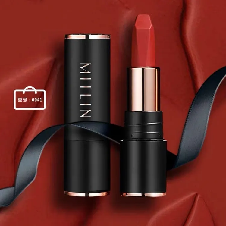 米之莲口红防水不沾杯不掉色雾面不脱色持久黄皮素顔显白哑光