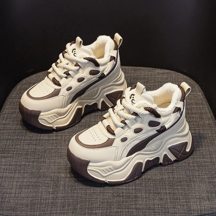 增高8cm老爹鞋女ins潮鞋2025春季新款运动休闲鞋时尚百搭厚底女鞋