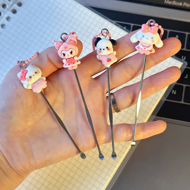 卡通掏耳勺专业不锈钢掏耳朵耳挖耳屎采耳工具耳扒单个儿童挖耳勺