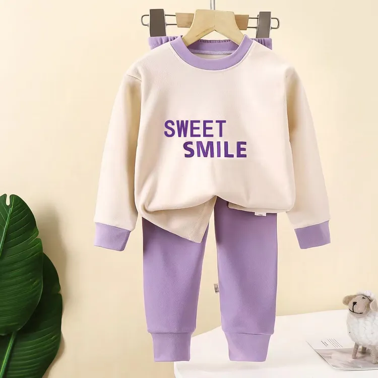 【宠粉福利】1儿童秋冬季超柔男女童套装秋冬睡衣家居服保暖