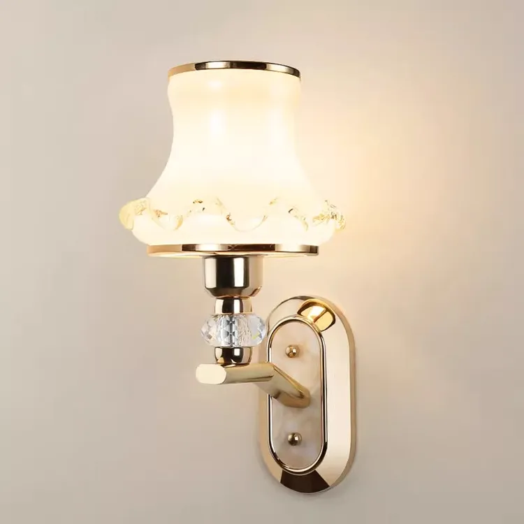 简约壁灯现代卧室床头灯客厅饭厅电视背景墙壁灯过道楼梯金色灯具