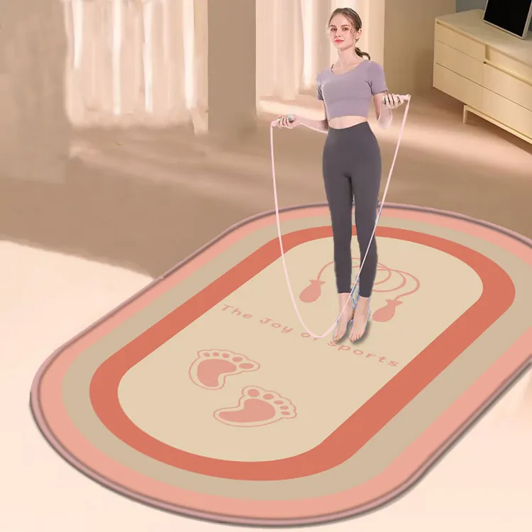 吉优曼瑜伽垫隔音地垫防震运动垫防滑加厚家用静音跳操垫跳绳减震