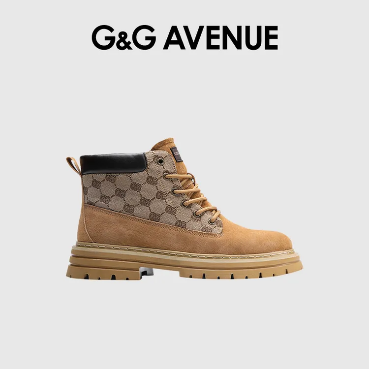 法国G&G AVENUE轻奢潮牌马丁靴男女同款靴子-GXZ211901