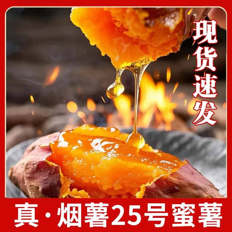 【山东25号烟薯】红薯烤地瓜番薯新鲜现挖糖心蜜薯流油沙地红薯