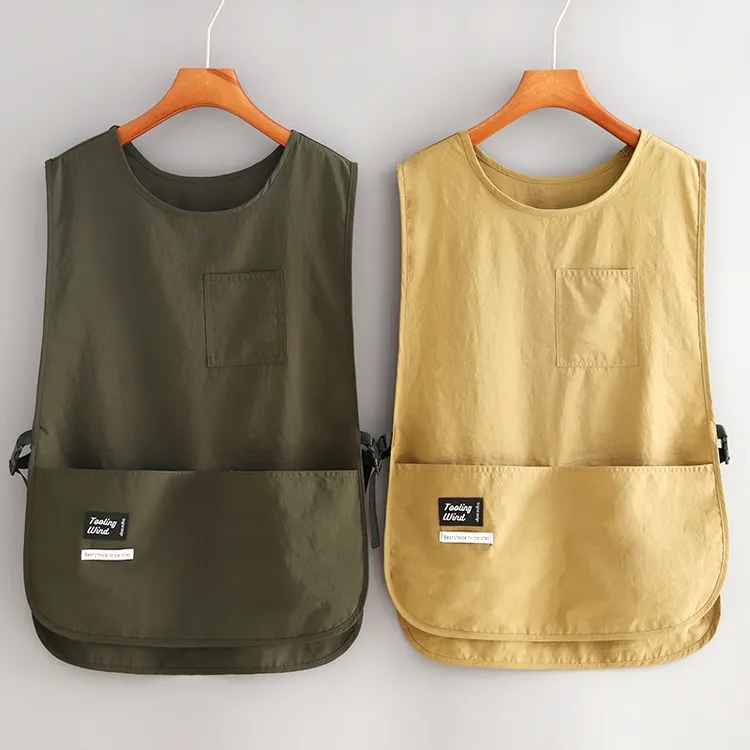 日式马甲围裙厨房家用防泼水耐磨坎肩男女餐饮专用工作服定制logo