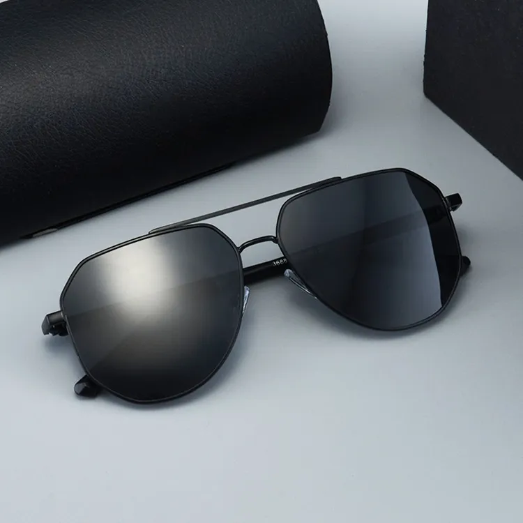 （实体店货源） 2025新款男士双梁太阳镜高清偏光墨镜钓鱼蛤蟆镜