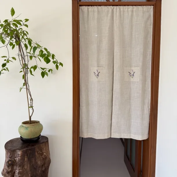 薰衣草对开门帘 宽90高150（不带杆）