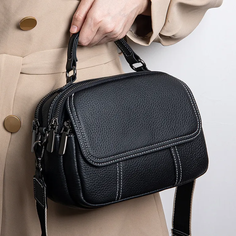 新款包包女包牛皮2025网红时尚馒头包休闲单肩手提斜挎大容量包包